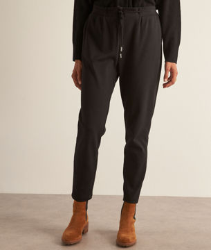 Picture of ISLANDE BLACK COTTON JOGGERS